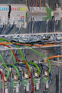 Electrical control panel wiring